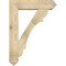 Ekena Millwork Olympic Arts and Crafts Rough Sawn Bracket w/ Offset Brace, Douglas Fir, 8"W x 32"D x 44"H BKT0806X32X44OLY03RDF - alternate 3